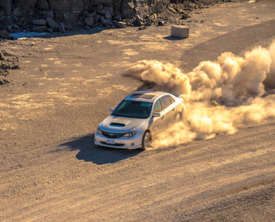 car running
            at race lab canada
