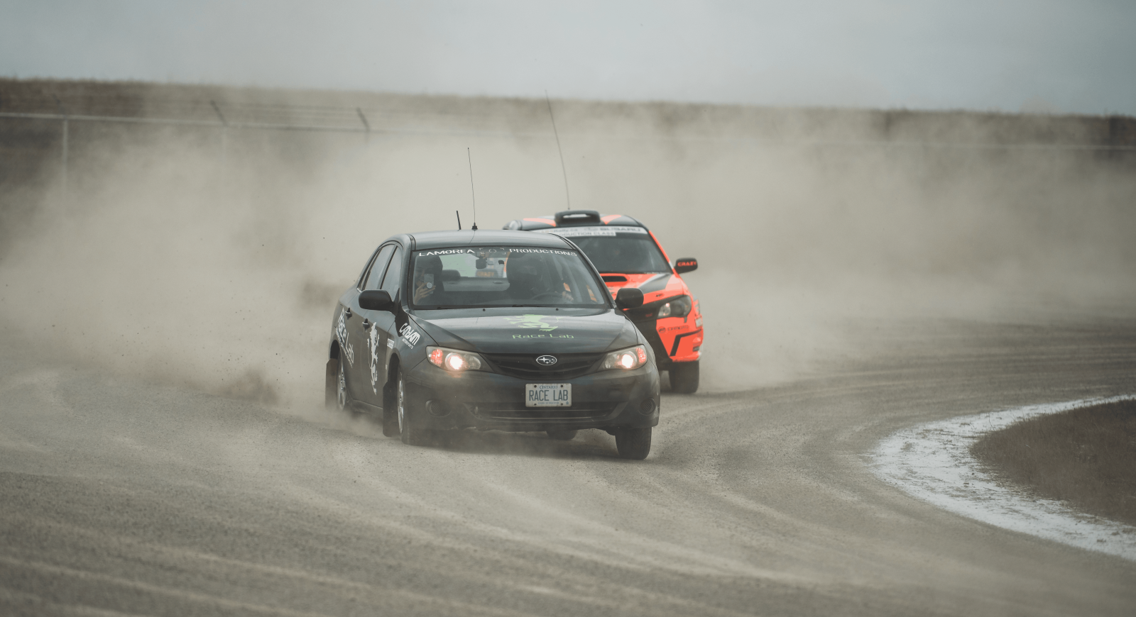 Race Lab cars on a track
