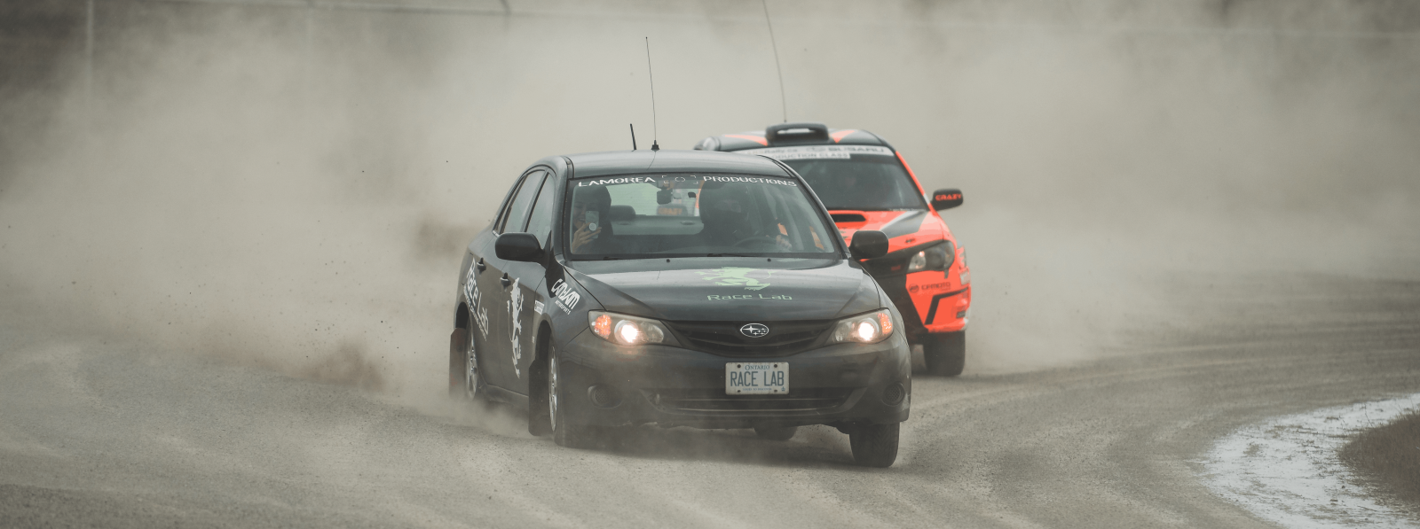 Race Lab cars on a track